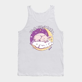 Good Night Deer - Dreamy Slumber Illustration Tank Top